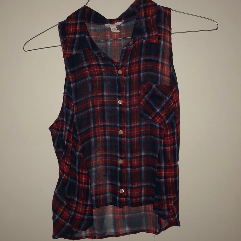 No sleeve flannel